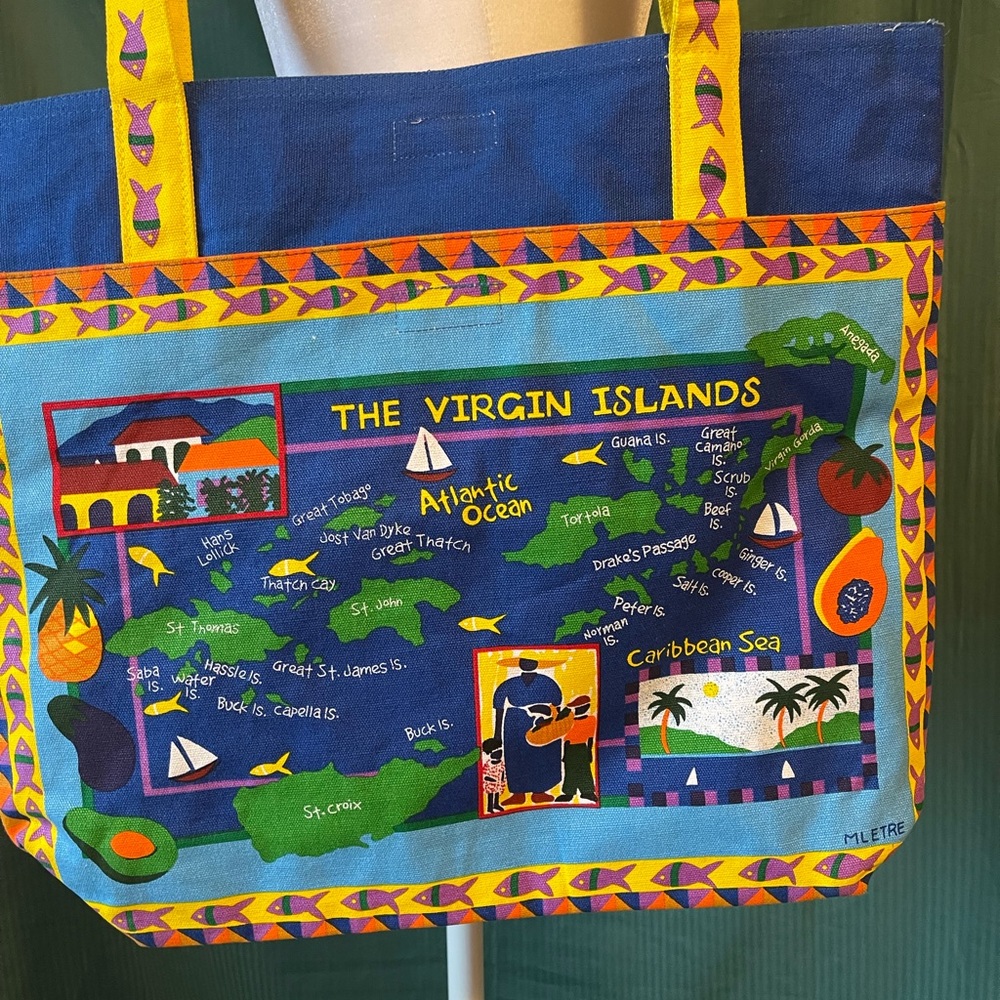 Canvas Virgin Islands tote bag